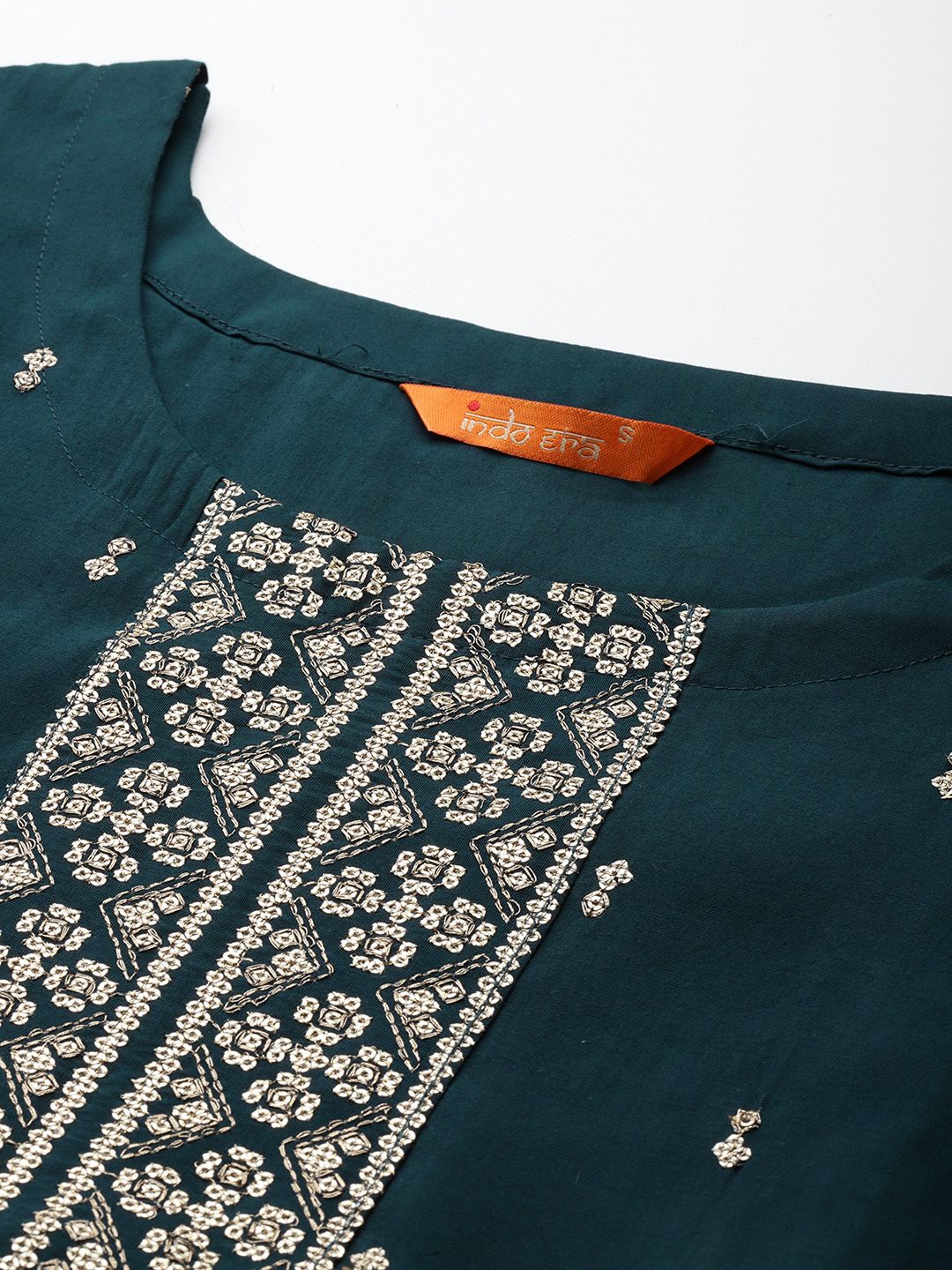 Ethnic Motifs Embroidered Kurta with Trousers & Dupatta