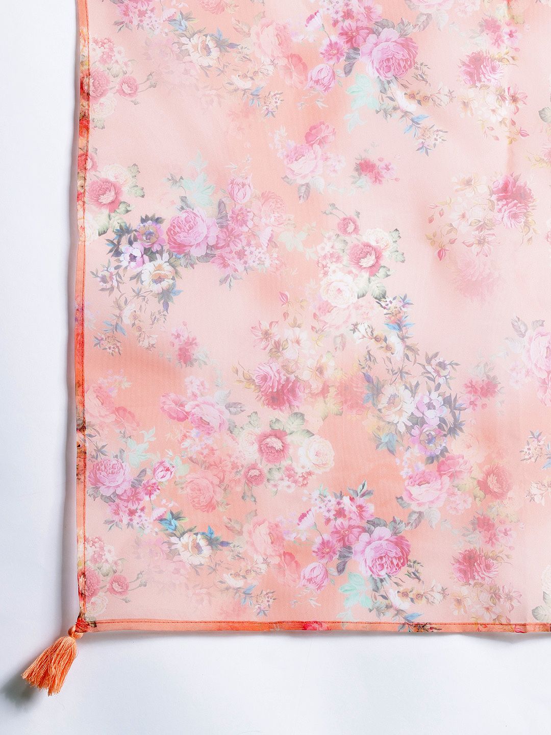 Women Floral Pleated Pure Cotton Kurta with Trousers & With Dupatta