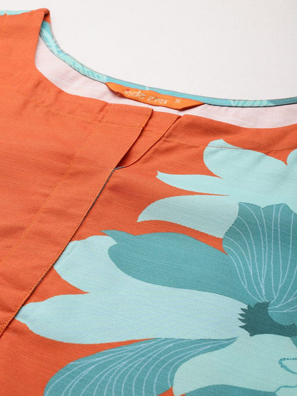 Dhiyona IE Floral Printed Kurta with Trousers