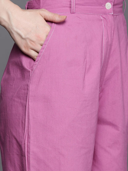 Kantha Work Pure Cotton Shirt With Trousers