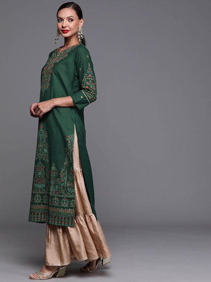 Dhiyona IE Women Ethnic Motifs Printed Cotton Kurta