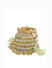 Dhiyona NR Women Gold-Toned & White Embroidered Tasselled Potli Clutch