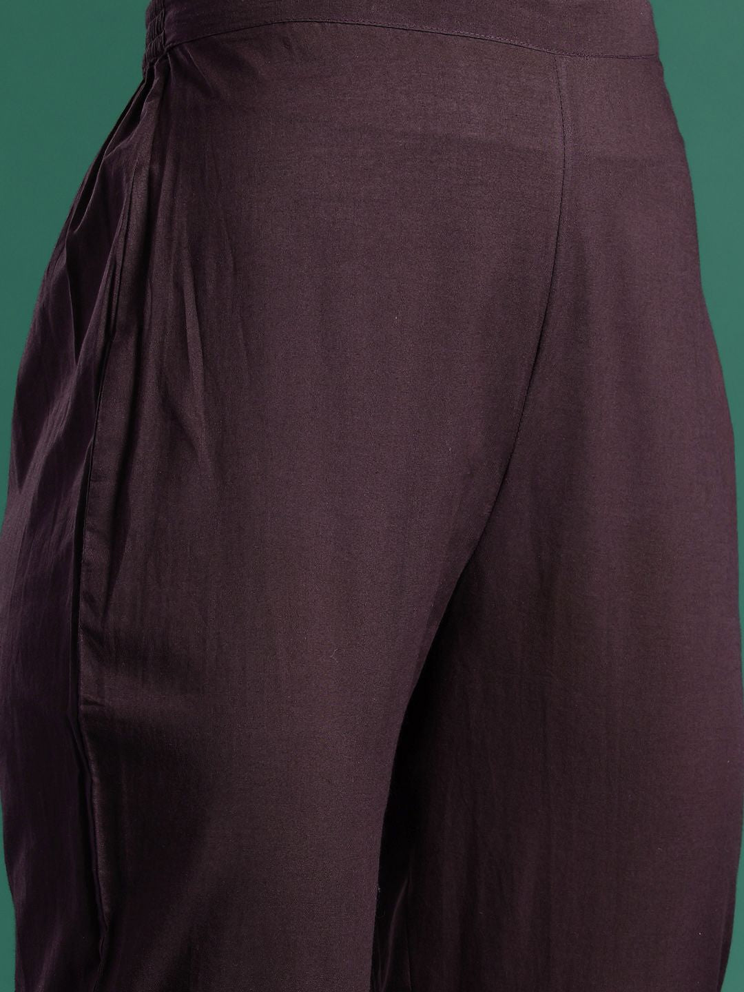 Dhiyona IE Women Striped Regular Mirror Work Pure Cotton Kurta with Trousers & With Dupatta
