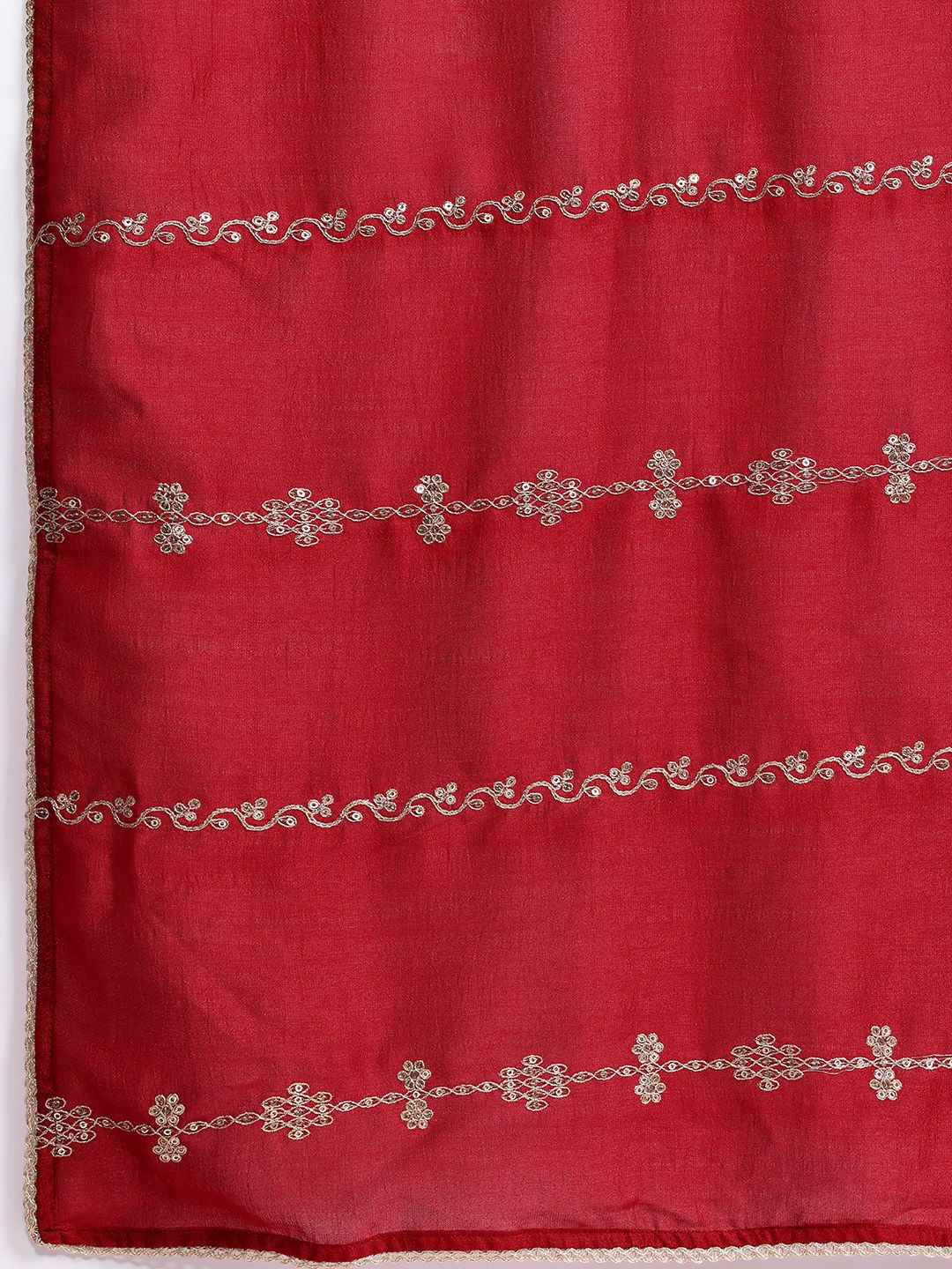 Dhiyona IE Ethnic Motifs Embroidered Sequinned Kurta With Trousers & Dupatta