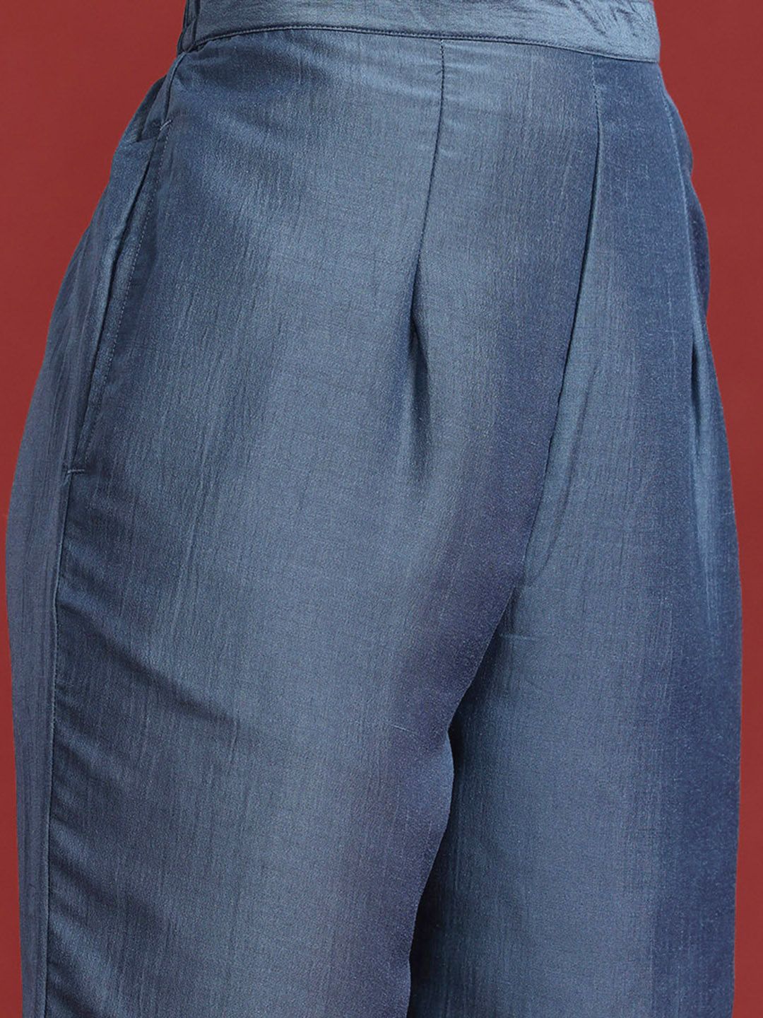 Bandhani Yoke Design Gotta Patti Kurta With Trousers & Dupatta