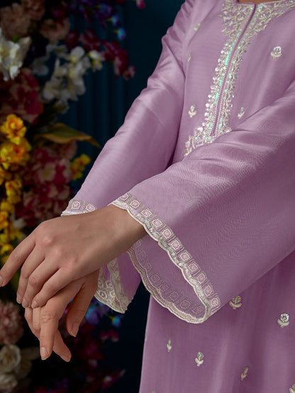 Ethnic Motifs Embroidered Regular Beads And Stones Kurta With Trousers & Dupatta