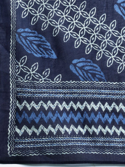 Ethnic Motifs Printed Regular Pure Cotton Kurta With Trousers & Dupatta