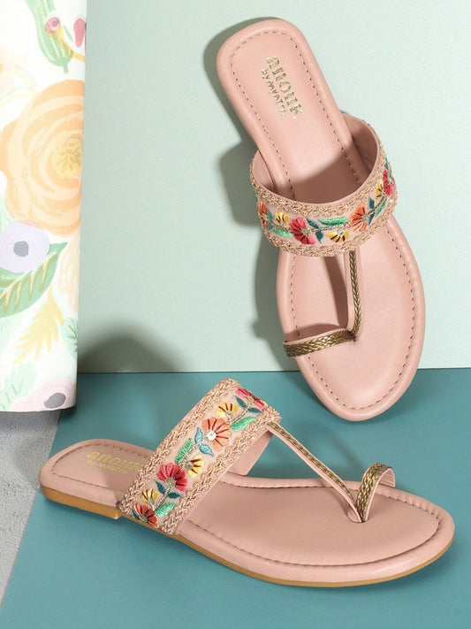 Dhiyona AK Embellished One Toe Flats