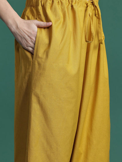 Dhiyona IE Floral Embroidered Pure Cotton Kurta with Trousers & Dupatta