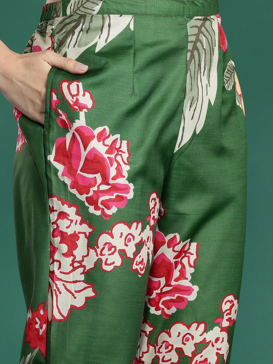 Floral Printed Kurta with Trousers