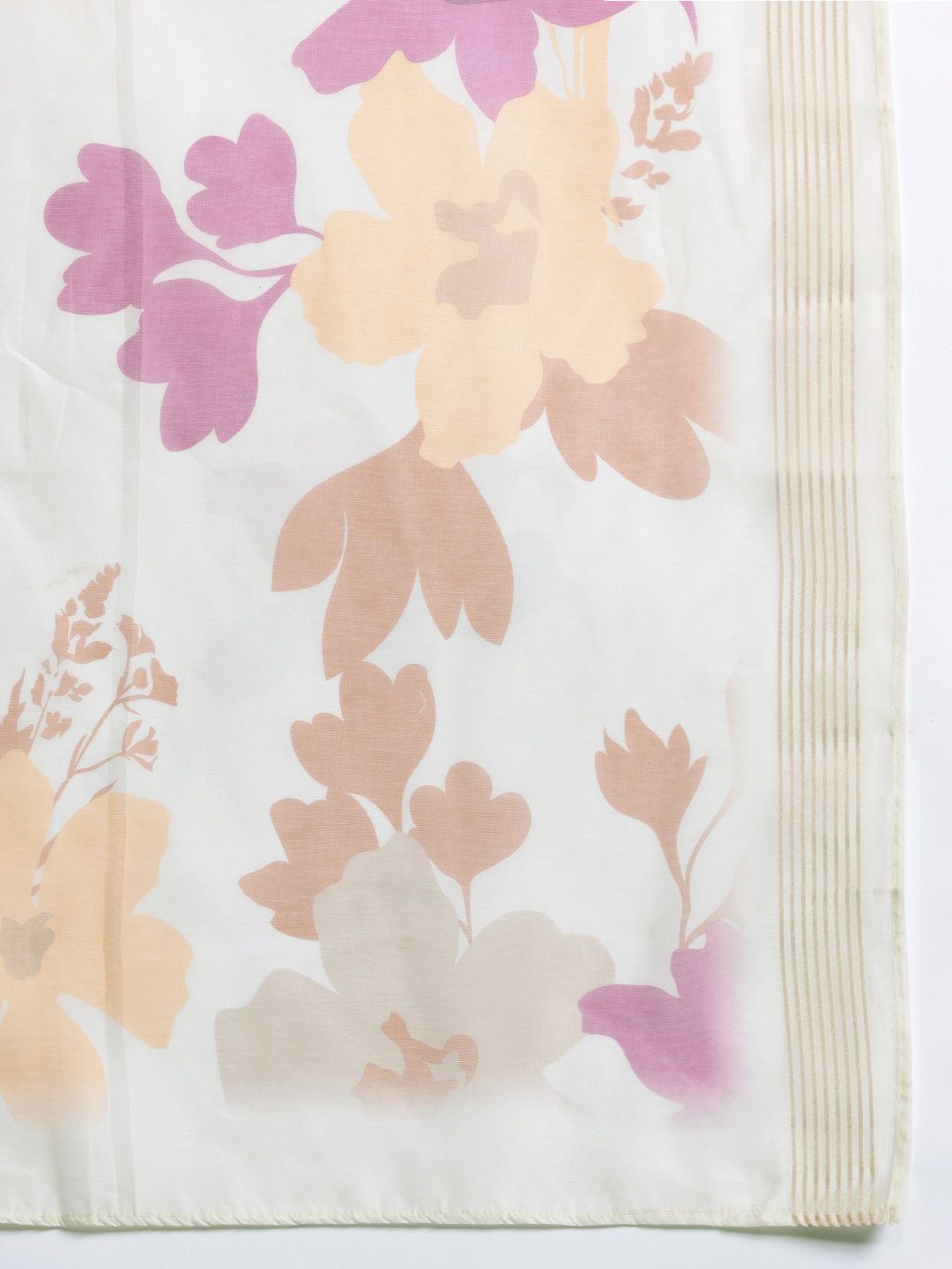 Floral Embroidered Mirror Work Kurta with Palazzos & Dupatta