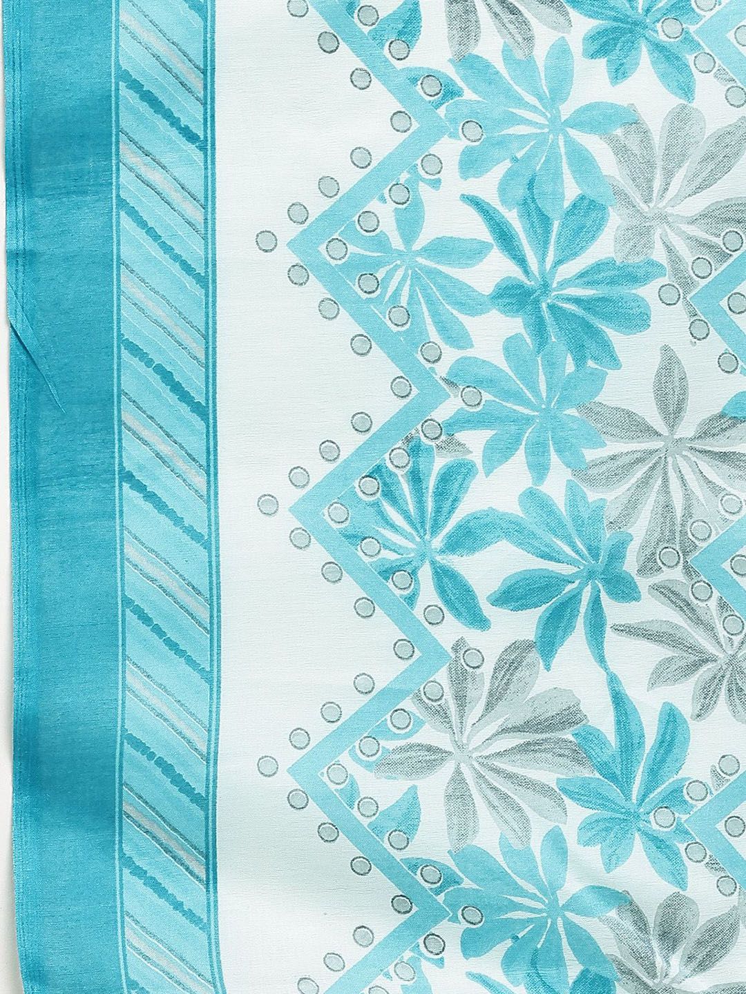 Dhiyona KL Floral Printed V-Neck Kurta With Salwar & Dupatta