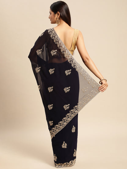 Dhiyona KS Women's Embroidered Ethnic Saree