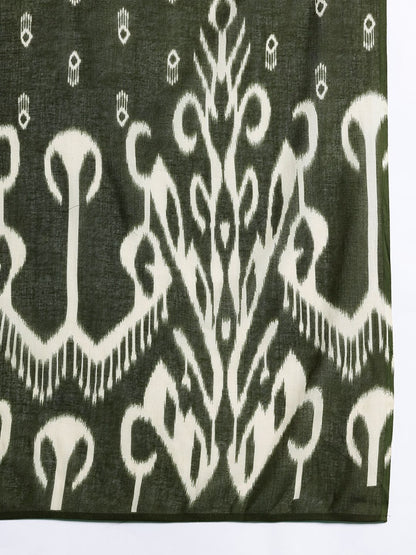 Dhiyona IE Printed Pure Cotton Kurta with Trousers & With Dupatta