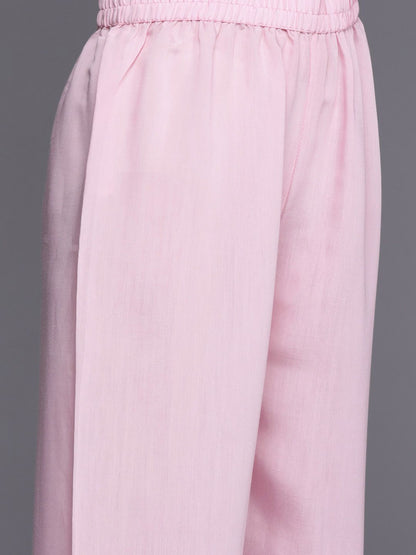 Women Floral Embroidered Regular Thread Work Kurta with Trousers & With Dupatta