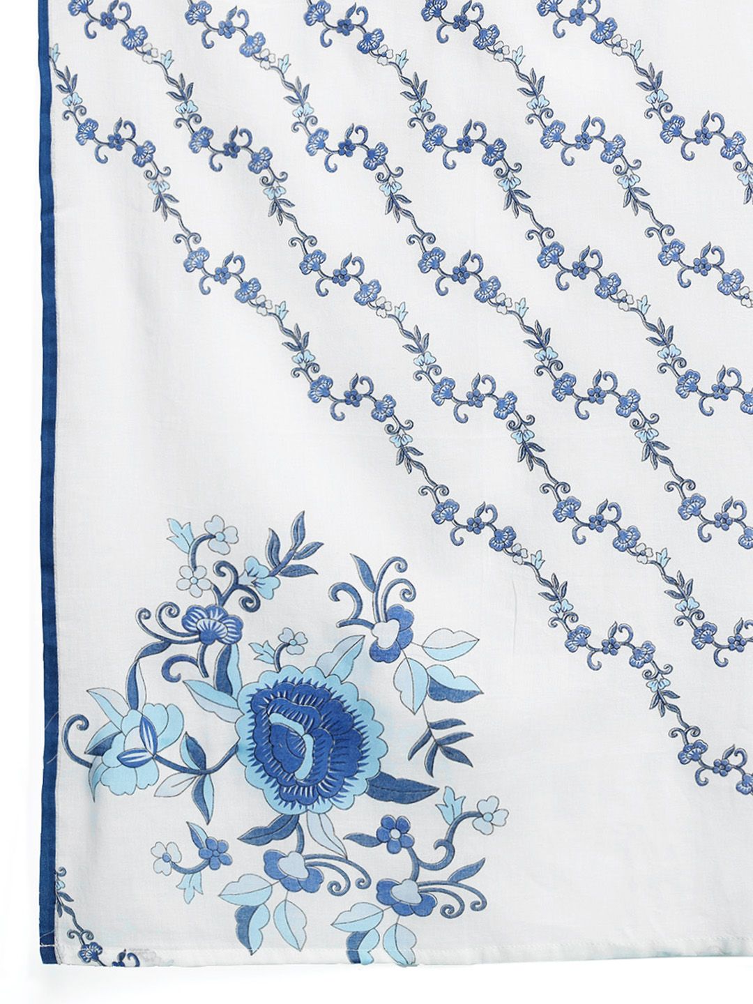 Floral Embroidered Pure Cotton Kurta with Trousers & Dupatta