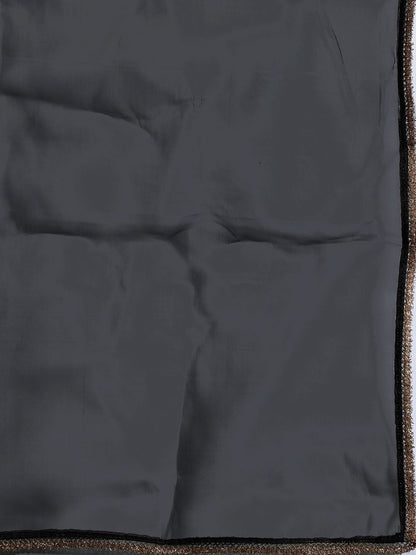 Dhiyona IE Ethnic Motifs Zari Embroidered Liva Kurta With Sharara & Dupatta