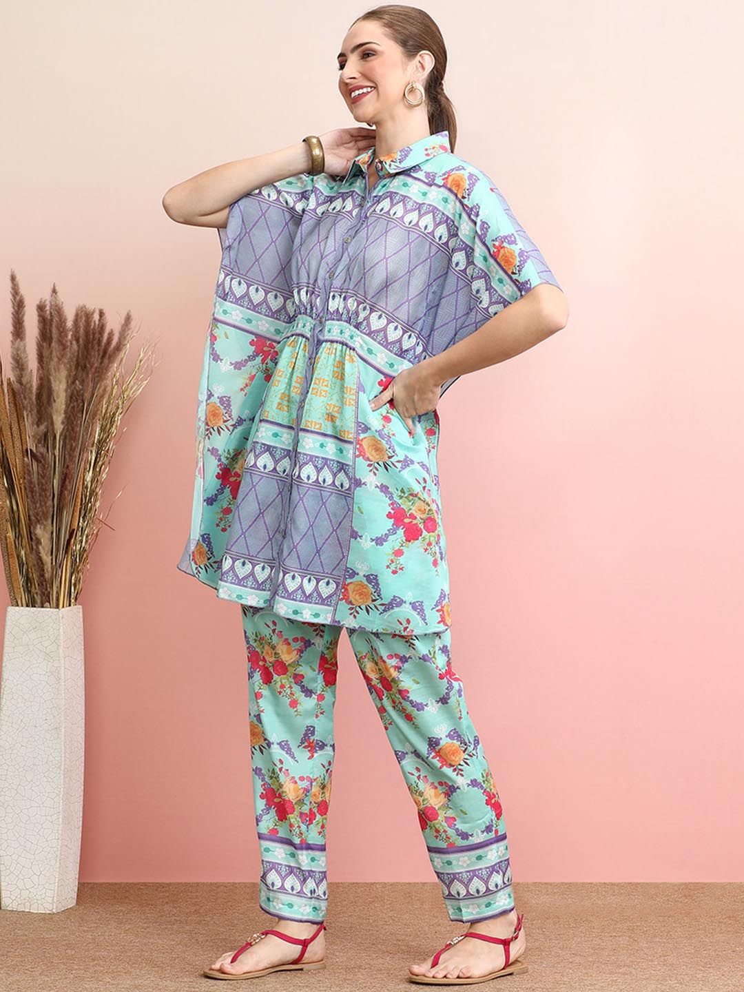 Dhiyona IE Printed Shirt & Trouser