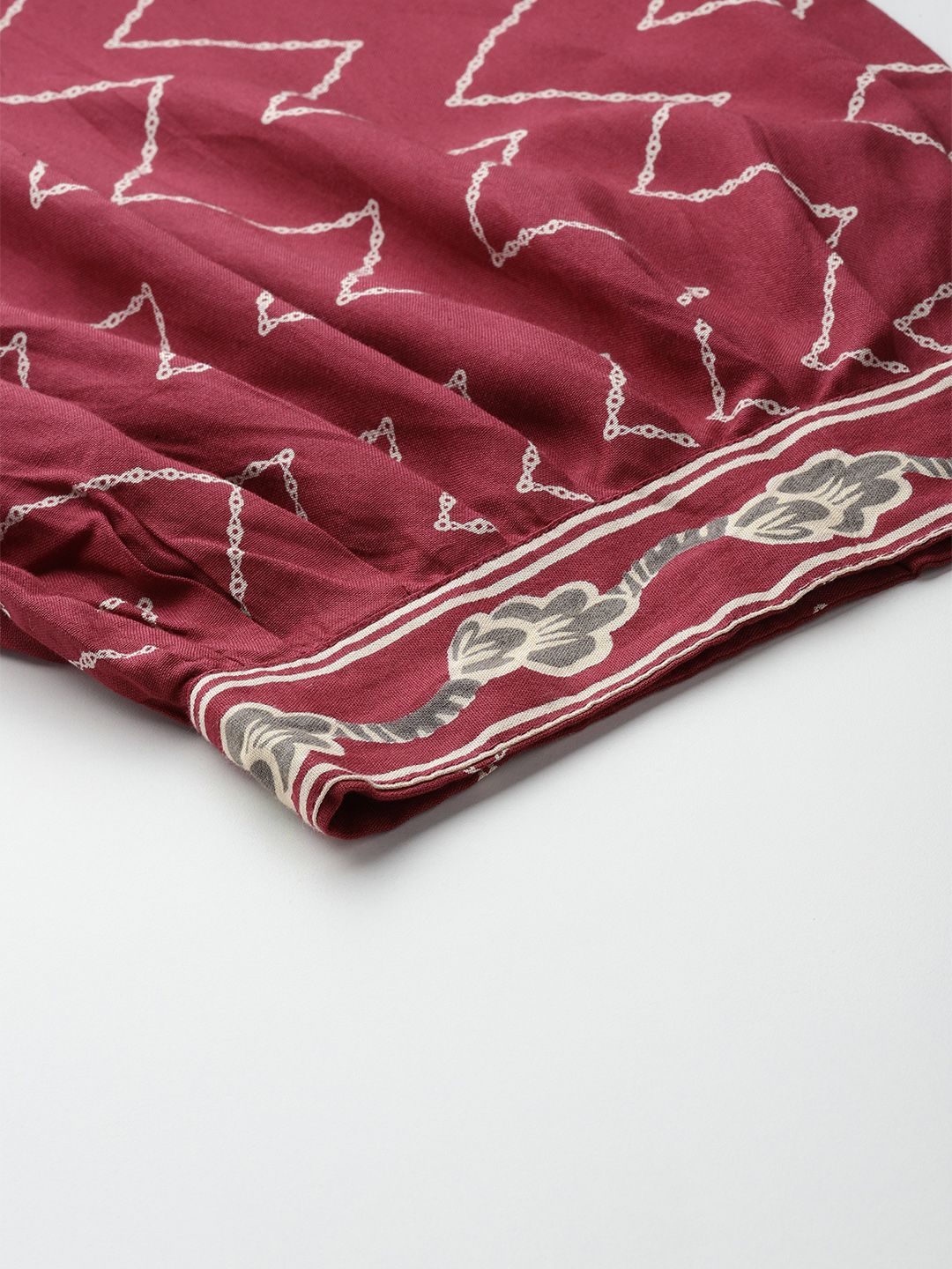 Floral Printed Sequinned Kurta with Salwar