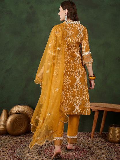 Dhiyona SN Women's Embroidered Kurta & Trouser With Dupatta