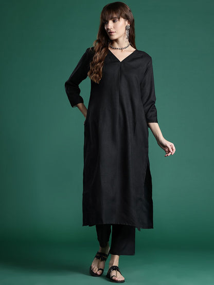 Dhiyona IE Pleated Kurta with Trousers