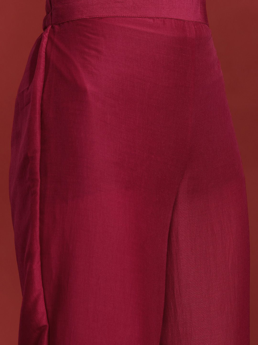 Dhiyona IE Ethnic Motifs Embroidered Thread Work Kurta With Trousers & Dupatta