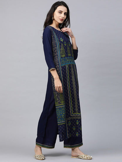 Dhiyona IE Pack Of 2 Ethnic Motifs Printed Kurta