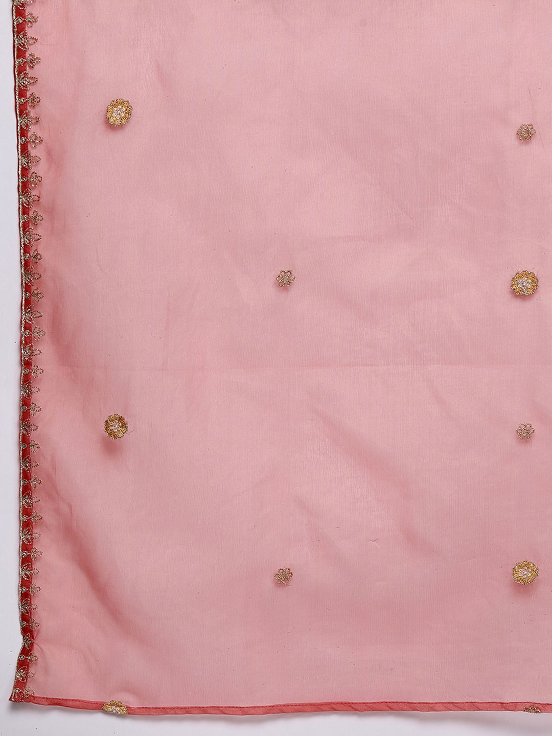 Women Floral Embroidered Regular Sequinned Kurta with Trousers & With Dupatta