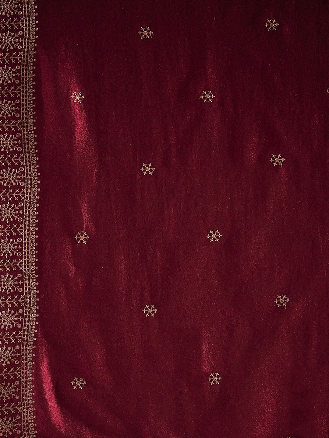 Dhiyona IE Ethnic Motifs Embroidered Thread Work Straight Kurta with Trousers & Dupatta