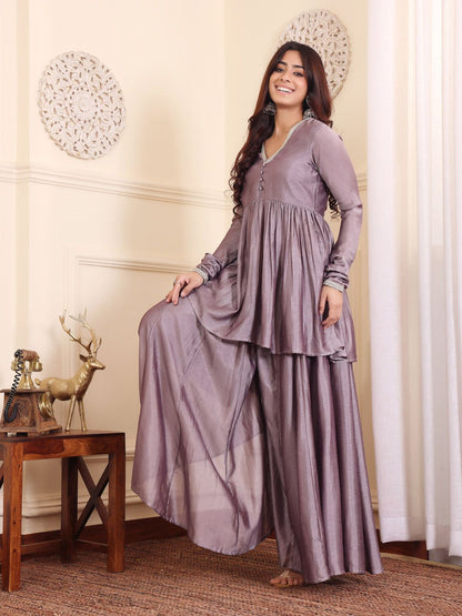 Dhiyona VA Women's Regular Kurta with Palazzos