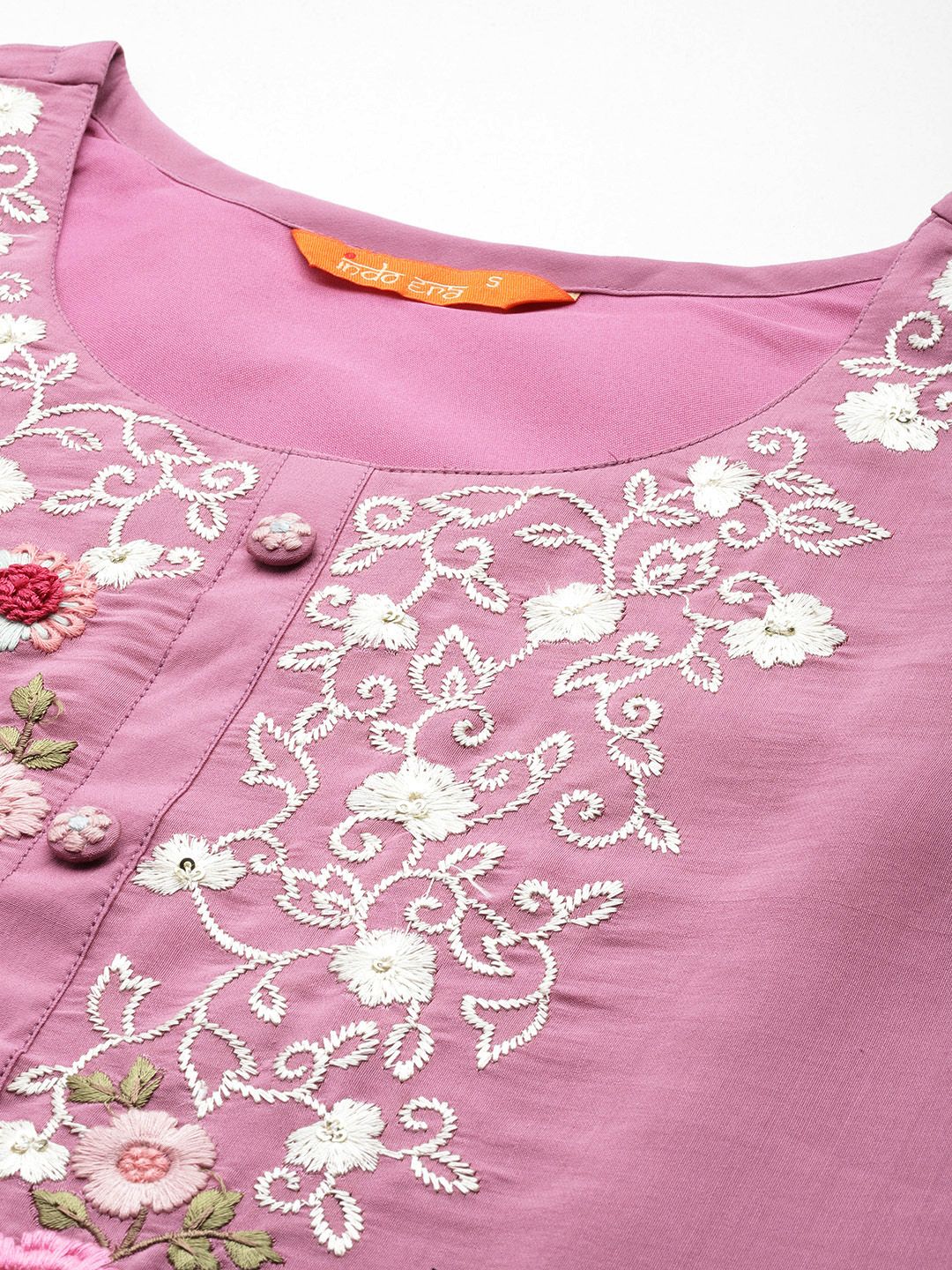 Women Floral Embroidered Regular Sequinned Kurta with Trousers & Dupatta