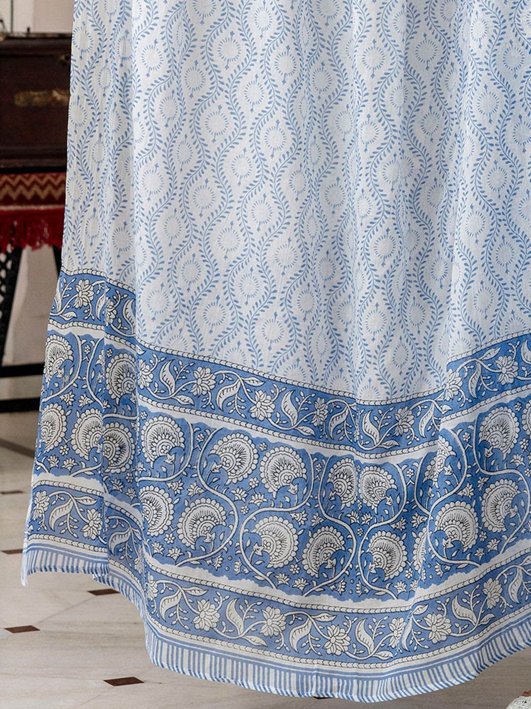 Dhiyona IE Floral Printed Pure Cotton Kurta With Trousers & Dupatta