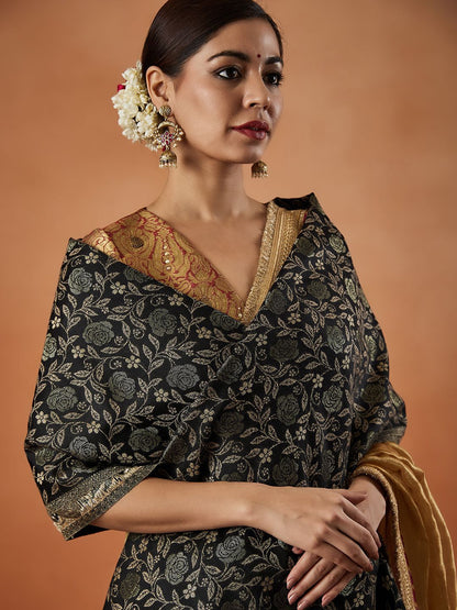 Dhiyona PA Gulnari Kaani Floral Woven Design Shawl