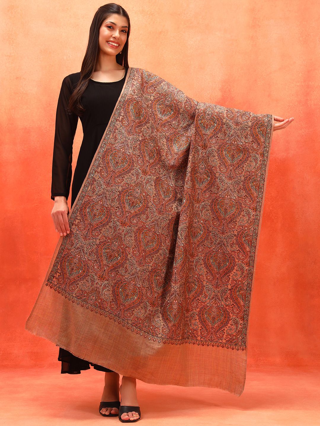 Dhiyona PA Paisley Embroidered Shawl