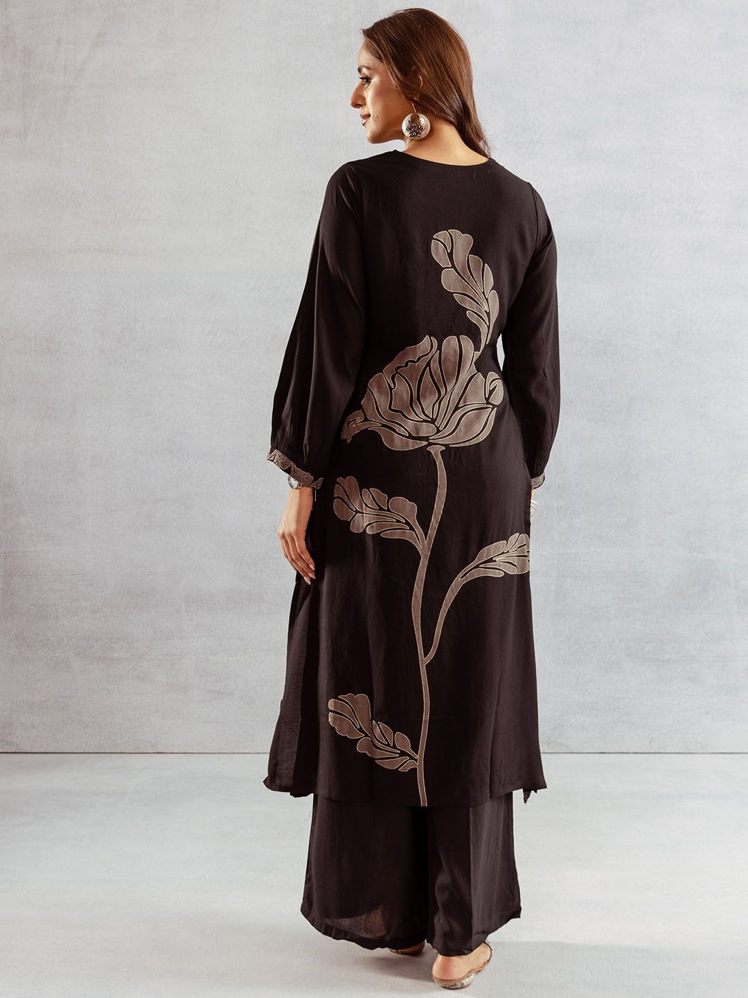 Dhiyona SN Women's Floral Printed Straight Kurta & Palazzos
