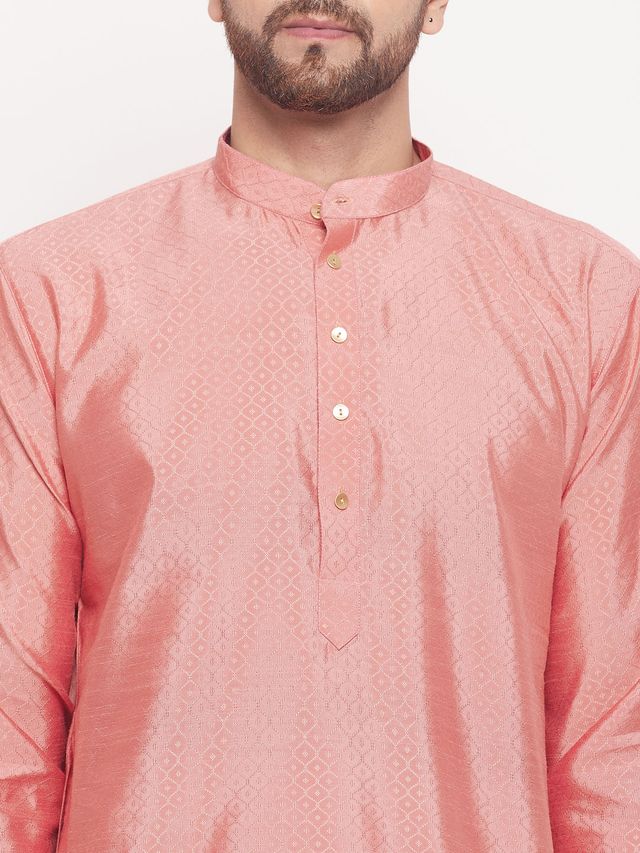 Men's Fawn Cotton Linen Straight Kurta Pyjama Set