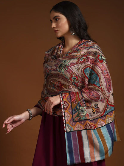 Dhiyona PA Women Floral Embroidered Shawl