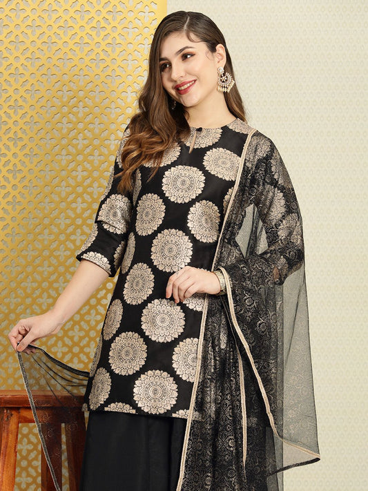 Dhiyona PD Women Women Jashn Ethnic Motifs Kurta & Palazzos With Dupatta
