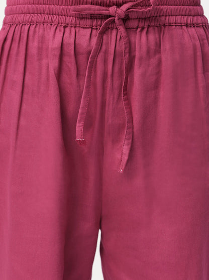 Bollywood Tadka Wine Kurta Pant set for Boys
