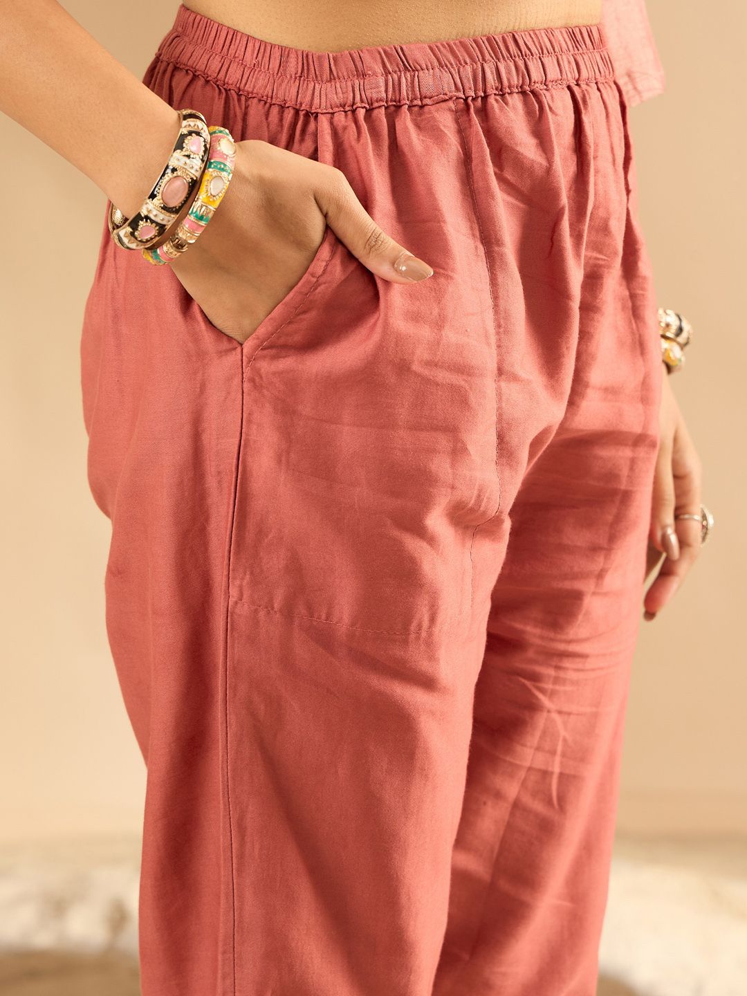 Dhiyona IE Women Embroidered Kurta with Trousers & Dupatta