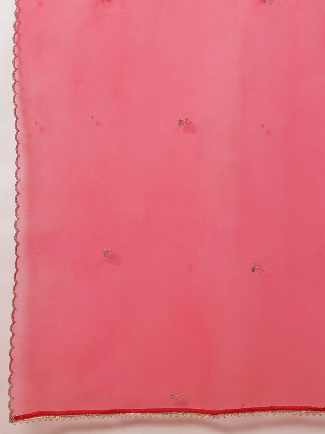 Embroidered Sequinned Kurta with Trousers & With Dupatta