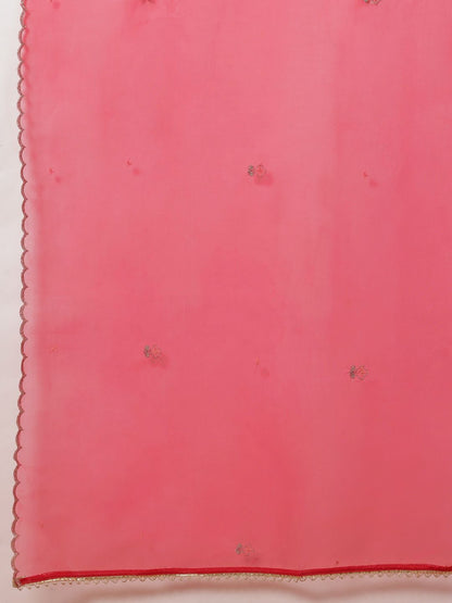 Embroidered Sequinned Kurta with Trousers & With Dupatta