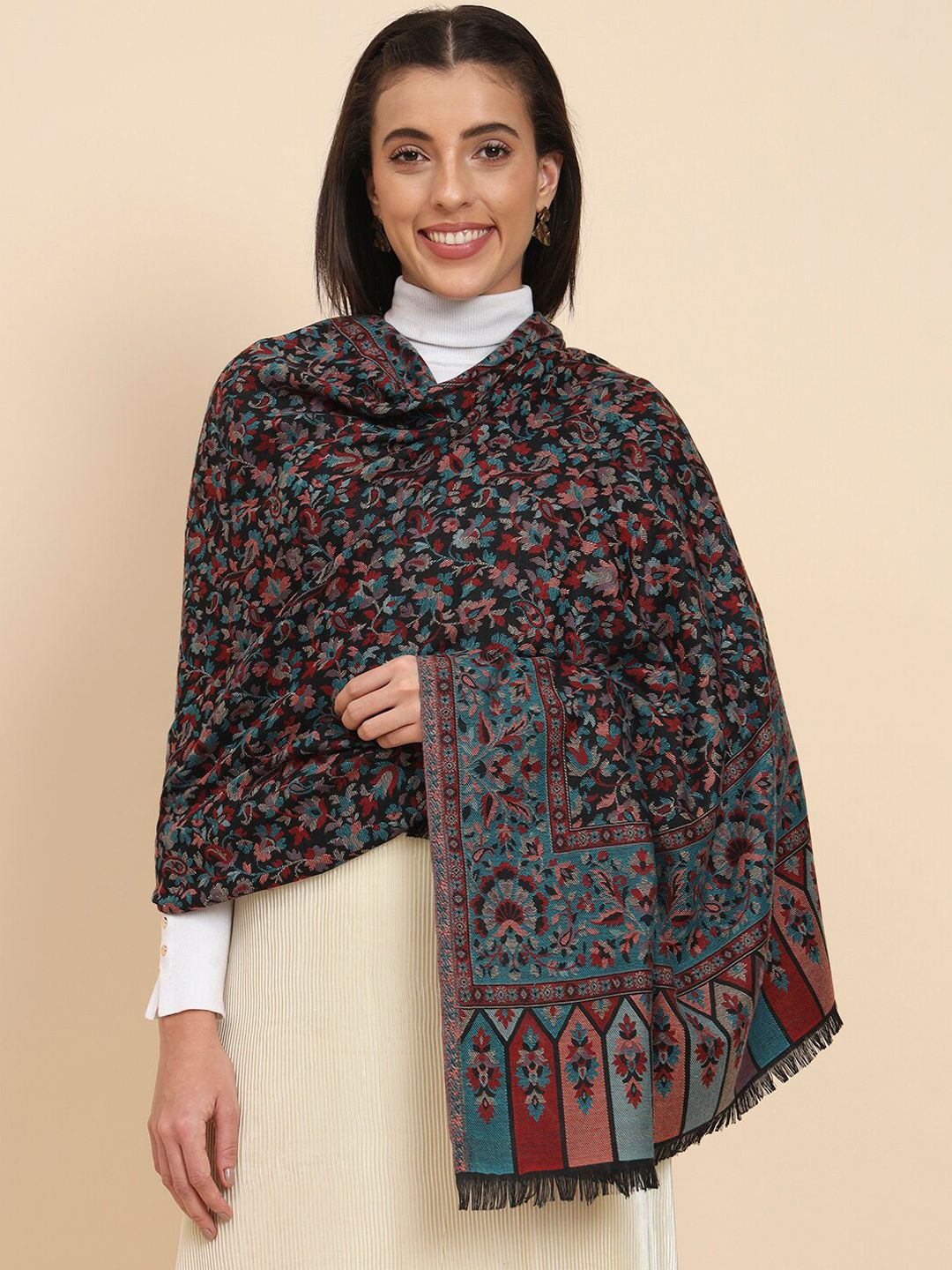 Dhiyona PA Floral Woven Design Shawl