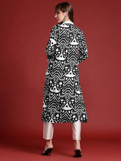 Dhiyona IE Printed A-Line Kurta