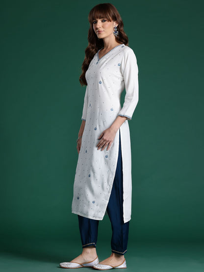 Dhiyona IE Ethnic Motifs Embroidered Sequinned Kurta