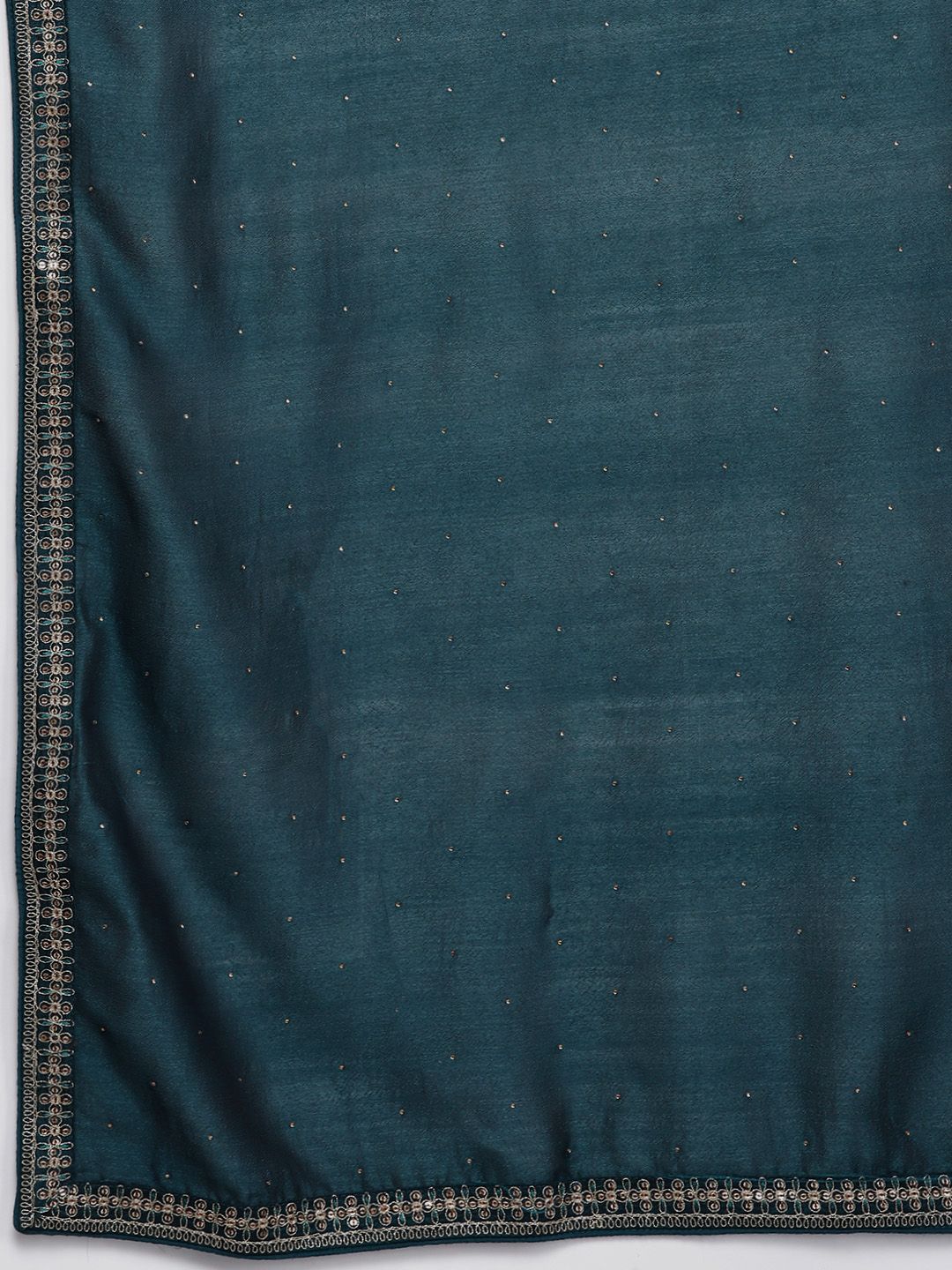 Floral Embroidered Regular Sequinned Kurta with Trousers & Dupatta