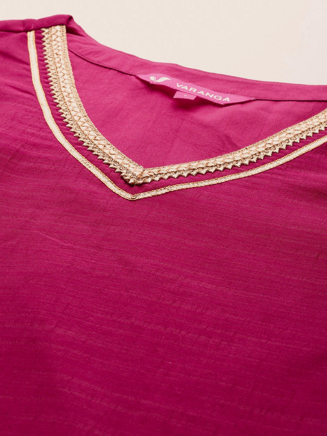 Dhiyona VA Women's Regular Gotta Patti Kurta with Trousers & With Dupatta