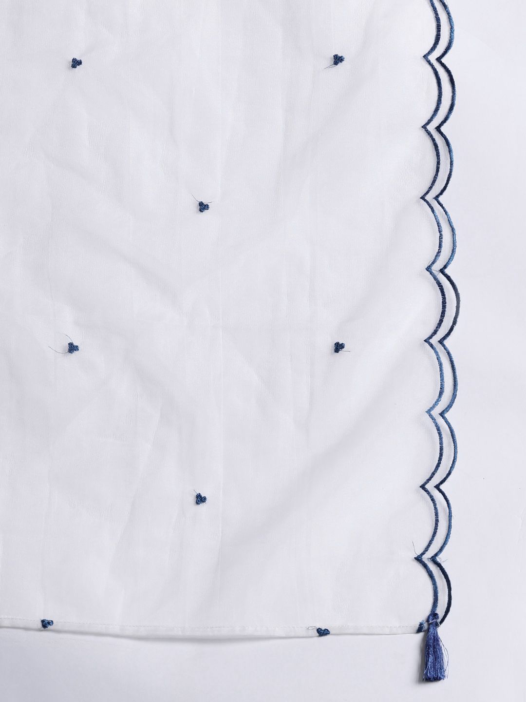 Floral Embroidered Kurta with Trousers & Dupatta