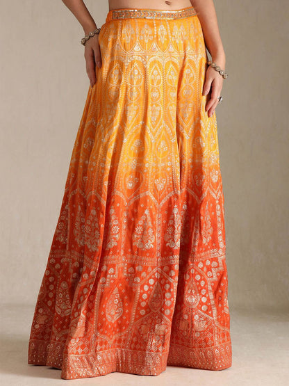 Dhiyona SO Women's Women Embroidered Crop Top Palazzos & Dupatta