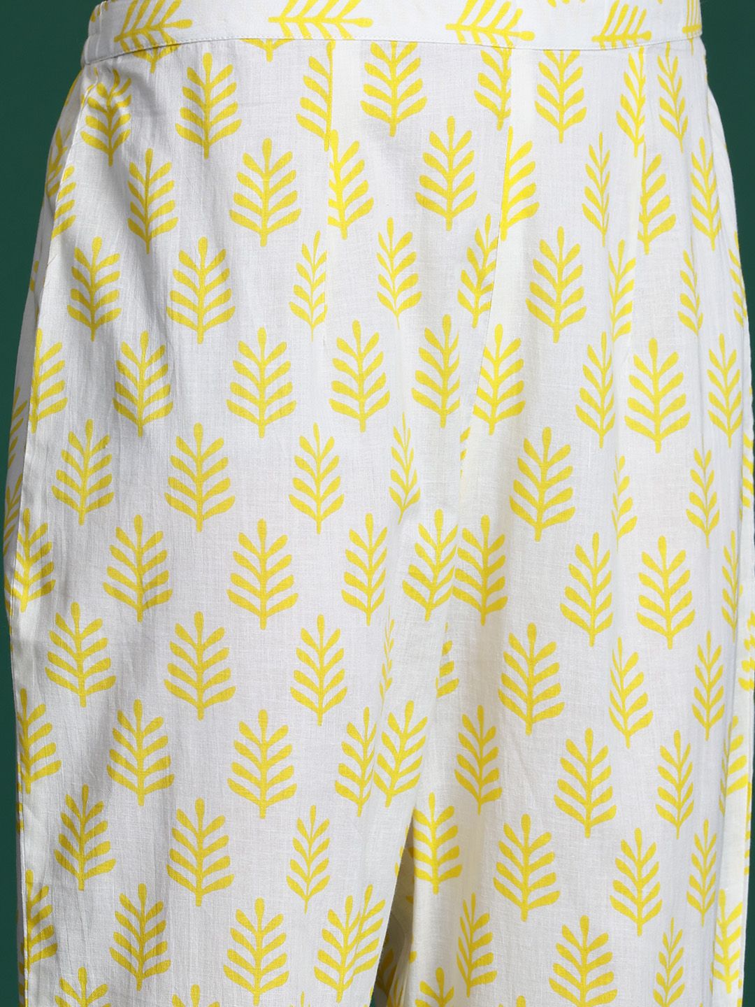 Dhiyona IE Floral Printed Pure Cotton Kurta with Trousers & Dupatta